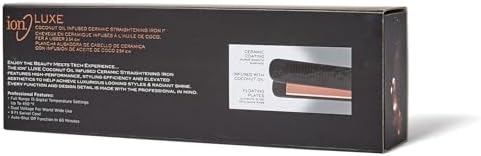 Ion Luxe Coconut Infused Ceramic Flat Iron 1 Inch - Image 4