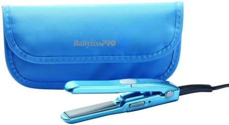 BaBylissPRO Nano Titanium Mini Flat Iron Hair Straightener, 0.5" Hair Straightener Iron for Touch Ups & All Hair Types, Perfect for Travel by Unknown