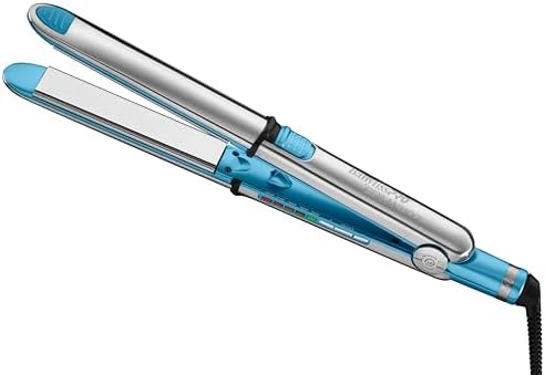 BaBylissPRO Nano Titanium Prima Ionic Hair Straightener – Professional Flat Iron & Curling Iron in One for Stylists, Pro Styling Hair Tool by Unknown
