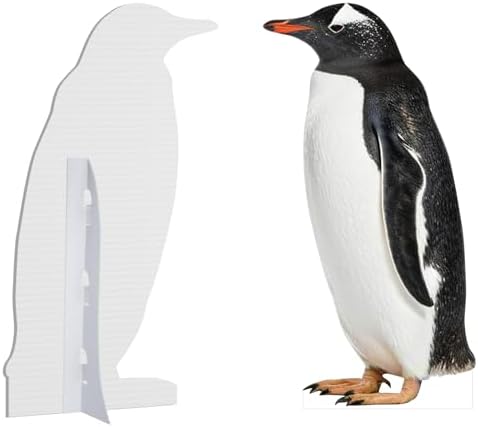 Penguin Cardboard Cutout 4FT Life Size, Safari Theme, 1 PC - Image 3