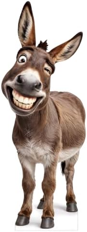 Funny Donkey Life Size Cardboard Cutout Standee, 8FT by 111PRINT