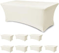 Spandex Table Cloths for 6 foot Rectangle Tables-Fitted Stretch Table Cover by Enjoyidea