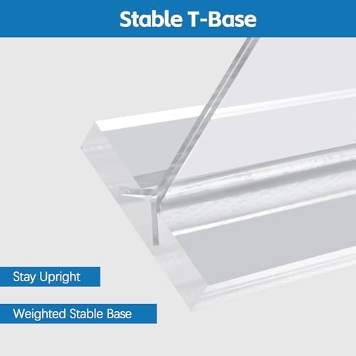 14 Pack Acrylic Sign Holder 8.5 x 11 Inches, Double Sided Table Sign Holder - Image 5