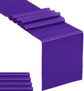 5-Pack Satin Table Runner Purple 12 x 108 inches Long, Table Runners for Wedding, Birthday Parties, Banquets Decorations（5 Pack, 12x108 Inch, Purple） by Hahuho