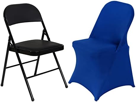 HAINARverS Stretch Spandex Folding Chair Covers 30PCS Royal Blue| - Image 4