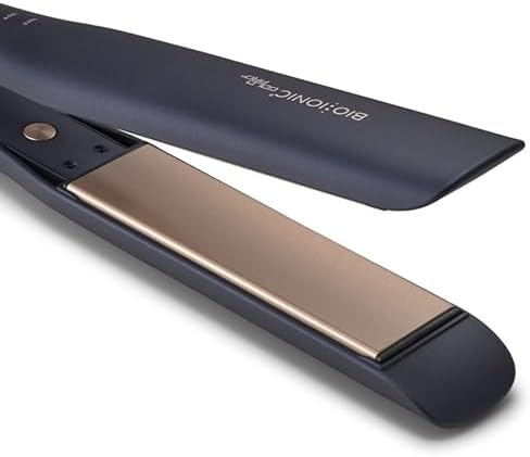 Bio Ionic GoldPro Hair Straightener, Blue, Moisturizing Heat Technology & 24K Gold MX, Hair Straightening Iron for Sleek Styles & Flat Iron Curls, 40% Longer Plates, Adjustable Heat - Image 6