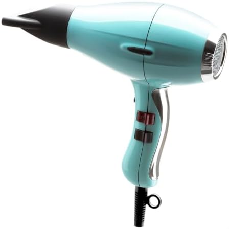 Elchim 3900 Light Ionic Professional Hair Dryer, 1875W Dryer, Ionic & Ceramic Technology, Lightweight AC Motor, Fast Drying, Low EMF Protection, Dual Quick-Lock Concentrators, Made in Italy Light Blue by Elchim