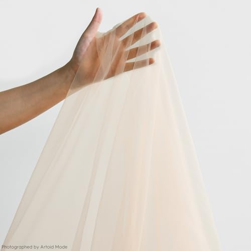 Artoid Mode Peach Gauze Table Runner 120 Inch 10FT, Seasonal Sheer Kitchen Dining Holiday Wedding Birthday Baby Shower Table Decor for Home Party - Image 3
