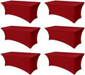Spandex Table Cloths for 8 foot Rectangle Tables-Fitted Stretch Table Cover by Enjoyidea