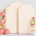 Wokceer Arch Backdrop Cover Beige Covers Stretchy Backdrop 7.2FT,6.6FT,6FT by Wokceer