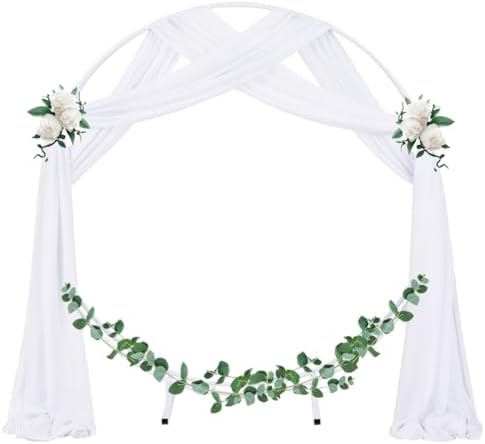 Wedding Arch Draping Fabric Sheer Chiffon Curtain Drape Wedding Party Decor - Image 2