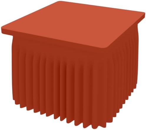 Smiry Spandex Elastic Fitted Table Cloth Skirt for 3FT Square Table by Smiry