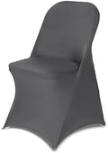 HAINARverS Folding Chair Covers for Wedding, 10pcs Gray by HAINARverS