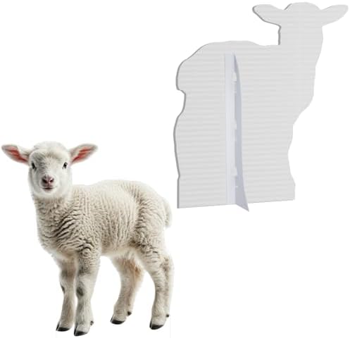 Christmas Nativity Lamb 1FT Life Size Cardboard Cutout, 1 PC - Image 3