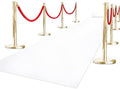 White Carpet Runner for Party, Premium 160 GSM Felt Non-Woven Fabric Runway Rug for Party Wedding & Special Events,Rolled Package Without Creases (White, 3X15 ft) by OQSC