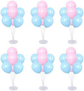 6 Set Balloon Stand Kit for Table Centerpieces With Balloon and Base Party Decorations for Birthday Wedding Retirement Graduation Baby Shower (Blue and Pink) by Unknown