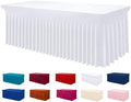 Smiry Spandex Elastic Fitted Table Cloth Skirt for 2.5FT Rectangle Table by Smiry