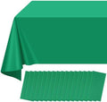 16 Pack Green Plastic Tablecloth for Rectangle Tables, Premium Decorative Green Disposable Table Cloths for Parties, Rectangle Party Table Cover for Birthday Anniversary Graduation Picnic, 54x108 Inch by RAGNHILD