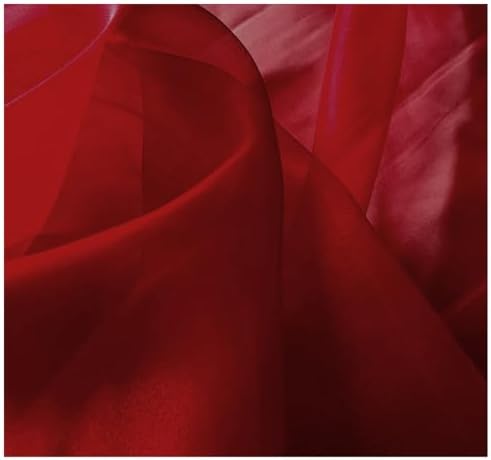 45 Yard Organza Fabric 44" Wide for Wedding Event Décor - Maroon - Image 4