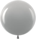 Bezente Gray Giant Latex Round Balloons 36 Inch 8 Pack by Bezente