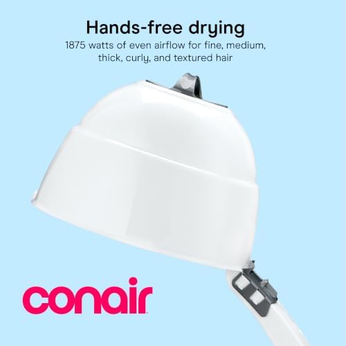 Conair Bonnet Hair Dryer​ with Carrying Handle, Adjustable Height, 1875W - Image 2