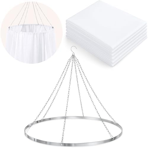 Breling Wedding Ceiling Drape Kit 24in 60" w X120 L Diameter by Breling
