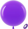 Bezente Purple Giant Latex Round Balloons 36 Inch 8 Pack by Bezente