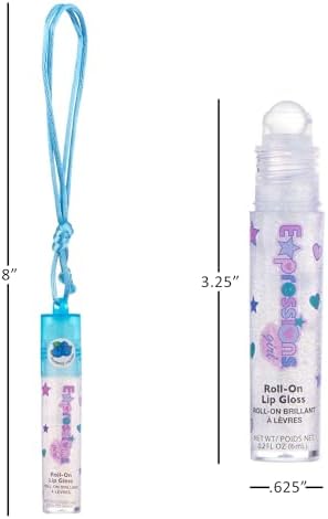 12pc Fruit Flavored Lip Gloss Necklace Set - Non-Toxic Wearable Lip Gloss - Image 3