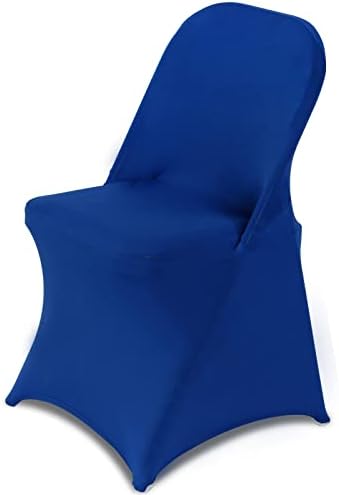 HAINARverS Folding Chair Covers for Wedding, 10pcs Royal Blue by HAINARverS
