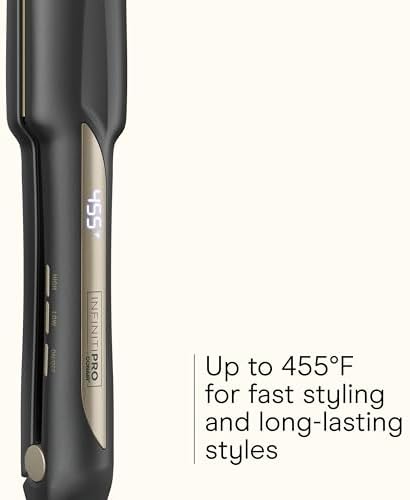 Conair Flat Iron, INFINITIPRO, Tourmaline Ceramic, 1.5" Digital - Image 4