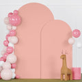 FANPROMS Wedding Arch Cover Set of 2 Rose Arch Cover Spandex Arched Backdrop Cover Chiara Wall Backdrop Covers for Garden Arches Frame Arch Fabric Covers 6FT 7.2FT for Bridal Shower Ceremony Decor by FANPROMS