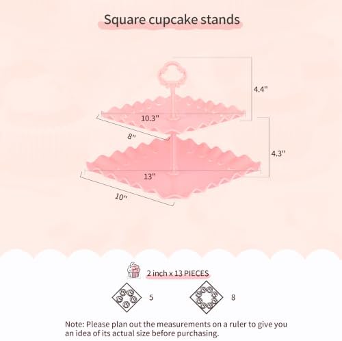 Pack of 11 NWK Cupcake Stand Set with Table Cloth (Colorful) - Image 2