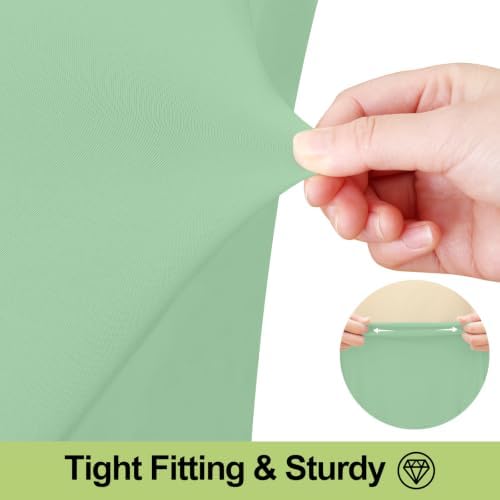 Smiry Spandex Elastic Fitted Table Cloth Skirt for 8FT Rectangle Table - Image 3