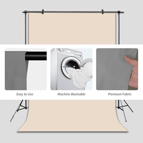 Beige Photo Backdrop for Photoshoot Solid Color Background 10x10 ft - Image 6