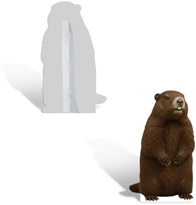 Groundhog Cardboard Cutout 5 Ft Life Size Animal Standup, 1 Pc - Image 3