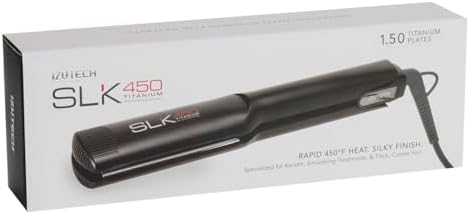 IZUTECH SLK450 Titanium Digital Flat Iron, Travel Friendly, 1.50 in, Black - Image 2