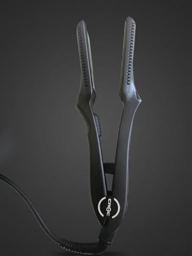 Croc Classic Black Flat Iron, Black Titanium Ceramic Plates, 1.5 Inch, 280-450°F, Dual Voltage - Image 2
