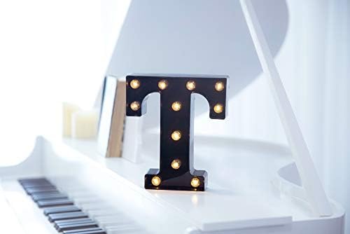 Foaky Black LED Marquee Number Lights Sign Light Up Marquee Number Lights Sign for Night Light Wedding Birthday Party Battery Powered Christmas Lamp Home Bar Decoration - Image 2