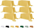 Fitable 6 Pack Yellow Tablecloths for Rectangle Tables, 90 x 156 Inch by Fitable