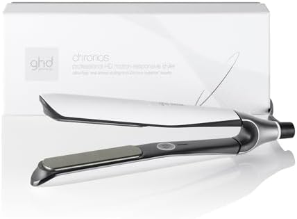 ghd Chronos 1" Styler Smart Flat Iron Hair Straightener, White by ghd