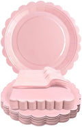 Pink Paper Plates and Napkins Party Supplies by WYQJHKV