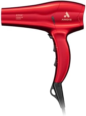 Andis 30290 1875-Watt Tourmaline Ceramic Ionic Pro Dry Professional Hair Dryer, 3 Heat Settings & 2 Speed Settings, 2 Dryer Attachments, Lightweight, Fast Dry & Low Noise, Soft Grip, Red - Image 6
