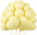 Voircoloria 110pcs Pastel Yellow Light Yellow Latex Party Balloons, 12inch by Voircoloria