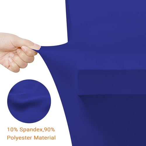 Eurmax USA 2-Pack Rectangular Fitted Spandex Table Covers 6ft Tablecloth Wedding Event Patio Table Decorations Stretch Table Cover for 6ft Folding Table (Navy Blue) - Image 5