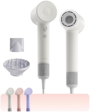 Laifen SE 2 Diffuser Hair Dryer for Women, 21.5m/s Air Speed, Matte White by Laifen