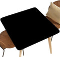 Black Spandex Stretch Tablecloth for Square Table 48"x48" by NYRTHUS