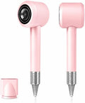 High Speed Hair Dryer with Magnetic Nozzle, Smart Hot & Cold Cycle Ionic Blow Dryer, Low Noise Lightweight Travel Pink Hairdryer, 105K RPM Brushless Motor for Fast Drying by Unknown