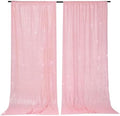 PartyDelight Pink Sequin Backdrop Curtains 5x10ft 2 Panels by PartyDelight