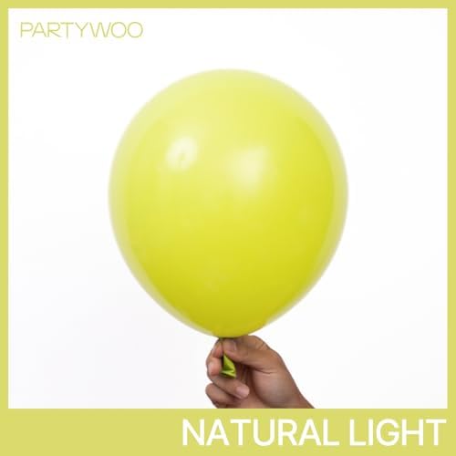 PartyWoo Lime Green Balloons 50pcs Light Pastel Kelly Green Color 12 Inch - Image 2