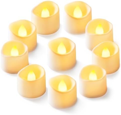 Homemory 12-Pack Flameless Tea Lights Candles Battery Operated, 200+ Hours by Homemory